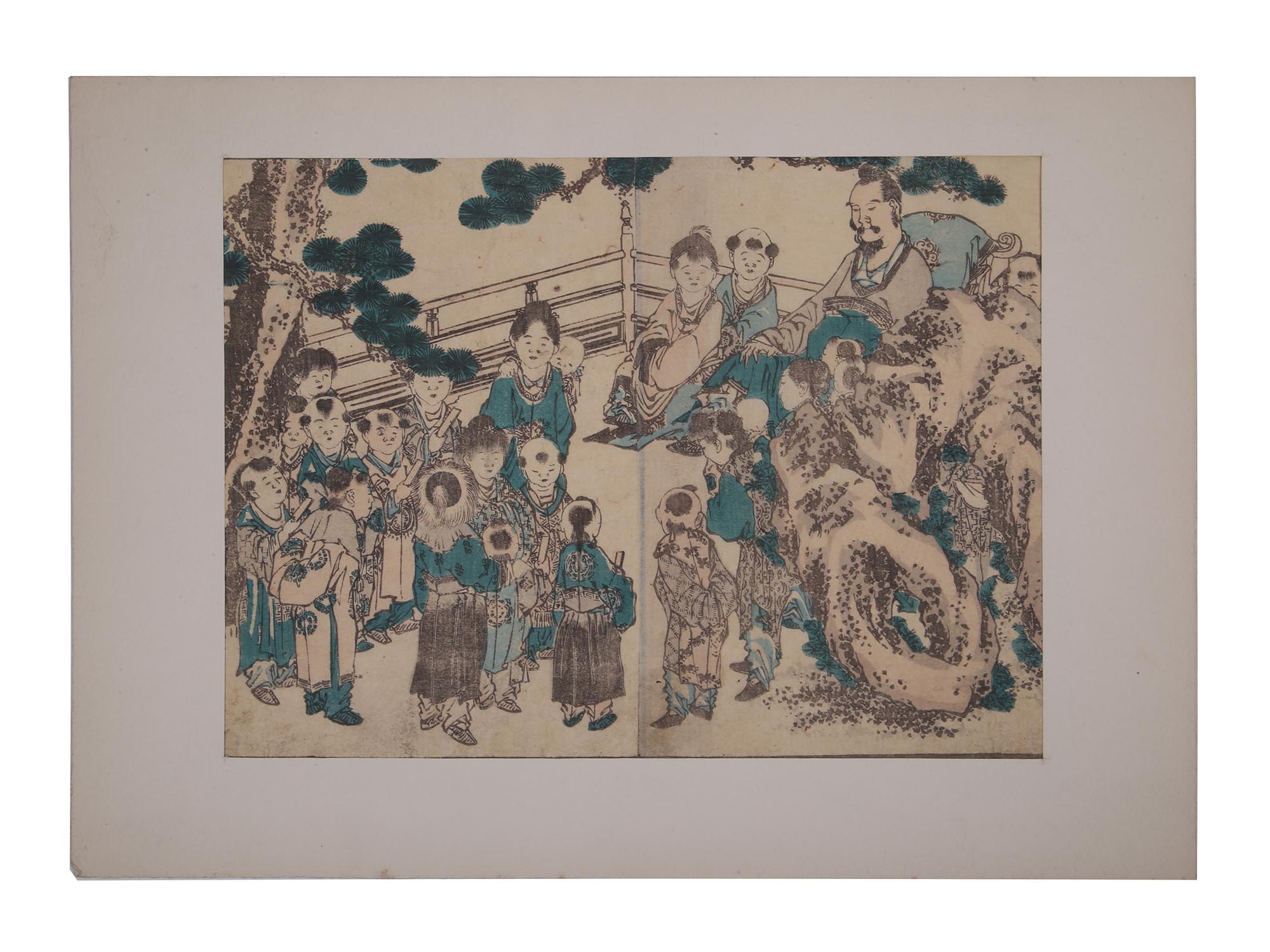 VINTAGE JAPANESE UKIYO E COLOR WOOD BLOCK PRINT PIC-0